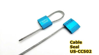 ハイセキュリティスチールワイヤーケーブルシールコンテナロック