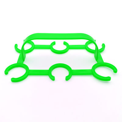 HDPE ハンドルシックスパックプラスチックボトルキャリア 27-28mmボトル直径アプリケーション