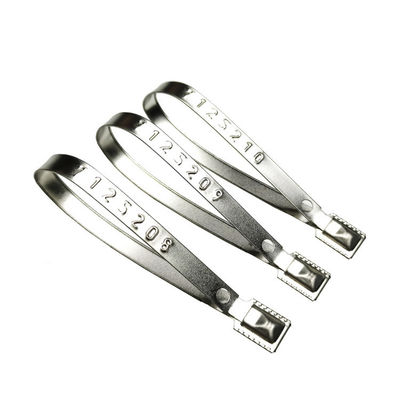ISO 17712 認証されたメタルストラップシール 安全な改ざん防止のために 118 mm 全体長