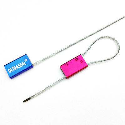 ストレートロックメカニズムを引っ張る 容器用ワイヤケーブルのためのミニケーブルセキュリティシール 1.8mm