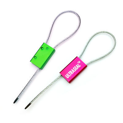 ストレートロックメカニズムを引っ張る 容器用ワイヤケーブルのためのミニケーブルセキュリティシール 1.8mm