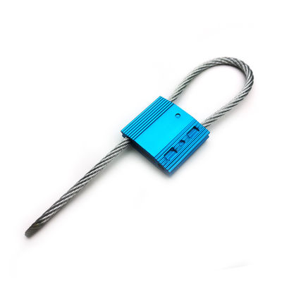 US-CC502 ISO 17712 高セキュリティ スチールワイヤロック コンテナケーブルシール プリントレーザー