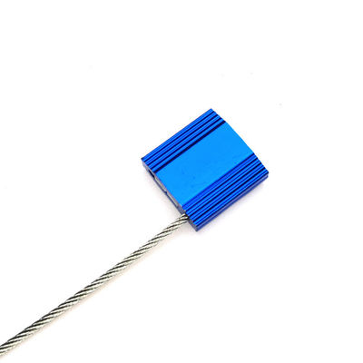 アルミ合金 鋼鉄線 標識面のための安全ケーブルシール 26*26mm