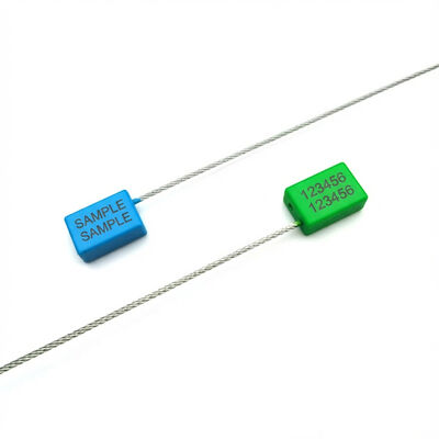US-CC181C コンテナトラック セキュリティタグ 改変 プラスチックシール オレンジケーブル 直径1.8mm