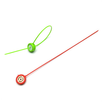 ワイヤーケーブルセキュリティ レーザー印刷と1/2R 4.2mmマークエリアのプラスチックメーターシール