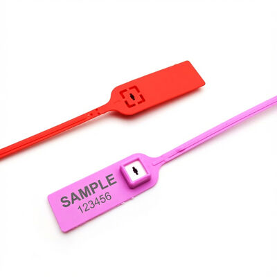 黒 380mm 引く 緊密なバーコード 銀行用 プラスティックシール タグ