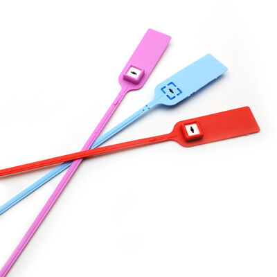 黒 380mm 引く 緊密なバーコード 銀行用 プラスティックシール タグ