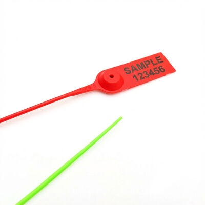 US-PS200C / US-PS350C シリーズ 450mm 引く 緊密ロック レーザー プリント プラスチック トラック セキュリティ シール