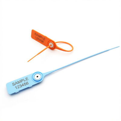 200mm 押す 密着型プラスチックシール セキュリティ タグ ホワイト インディケティブ レーザー/ホット スタンプ 印刷