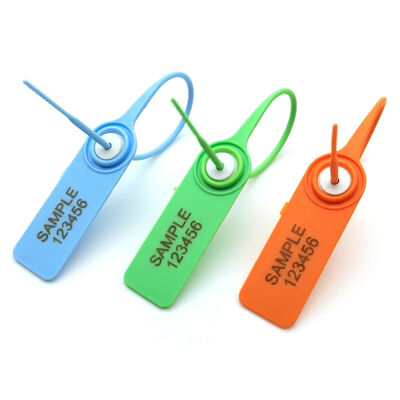 200mm 押す 密着型プラスチックシール セキュリティ タグ ホワイト インディケティブ レーザー/ホット スタンプ 印刷