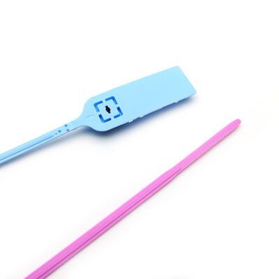 引っ張る 緊密なプラスチックシール メタル挿入 フラットテイル 使い捨て オーダーメイド セキュリティシール タグ